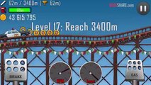 Hill Climb Racing Roller Coaster Compilation Police Car Hod Rod Sleigh