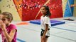 Rock Wall Gymnasts | Whitney and Addison