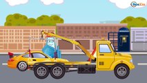 The Monster Truck and Racing cars - The Big Race in the City of Cars Cartoons for Children