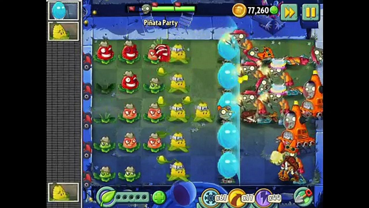 Plants vs. Zombies 2 - Nuts! nuts! nuts! (septuple pinata)
