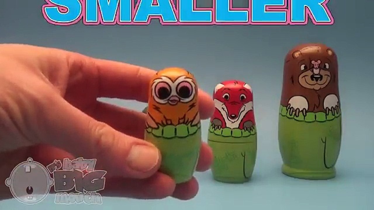 Surprise Eggs Learn Sizes from Smallest to Biggest with Funny Animal Nesting Eggs!