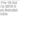 WALNEW Schlanke Leder MacBook Pro 15 Zoll Released in 2016 Hülle MacBook Schutzhülle Hülle