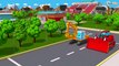 Yellow Excavator & Giant Truck - Construction Vehicles 3D Kids Cartoon Real Cars & Trucks Stories