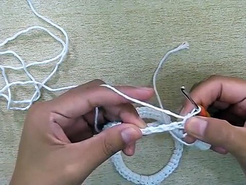 Como tejer una diadema, banda o vincha con flor en crochet ganchillo