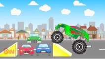 Police Cars & Police Truck - Monster Trucks For Children - Car Garage Toy Fory | BinBin tv