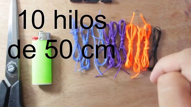 como hacer unos aros macrame en forma de rombo Es.PandaHall.com