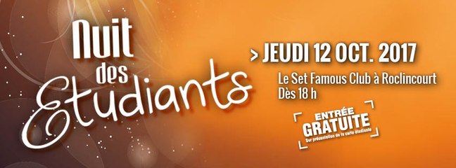 Nuit des étudiants du Monde 2017 Arras - Set Famous Club