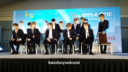 171013 Wanna One FM in Manila Press Con 1