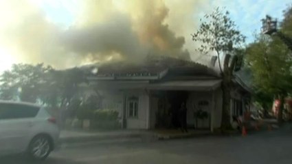 Tarihi Rumeli Hisarı İskelesinde Yangın