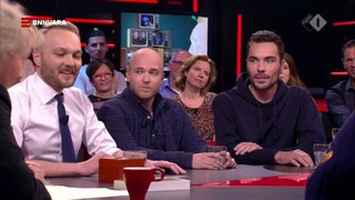 Dionne Stax in DWDD Arjen Lubach met prank 'Graag tot Stax bij het volgende NOS Journaal' NPO1