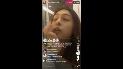 Fernanda Concon Fala Sobre o Falecimento do Seu Irmão /Live do Instagram