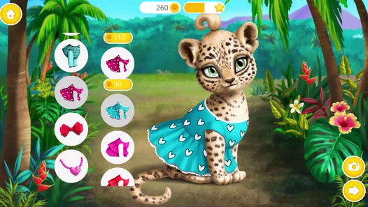 Fun Animal Pet Care Kids Games - Baby Jungle Animal Hair 
