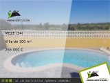 Villa A vendre Meze 100m2 - 265 000 Euros