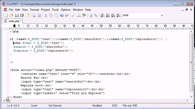 PHP Training In Jaipur|PHP Training Companies In Jaipur| Creating a Find and Replace Application Part 2