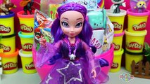 GIANT Sage Surprise Egg Play Doh - Star Darlings Barbie Hello Kitty Tricky Cat MLP Mystery Mini Toys