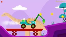 Emergency Vehicles Cartoons for children | Dinosaur Digger Car | Monster truck simulator for Kids