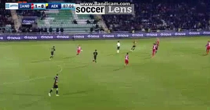 Ognjen Vranjes GOAL HD - Xanthi FC 1-1 AEK Athens FC 15/10/2017 HD