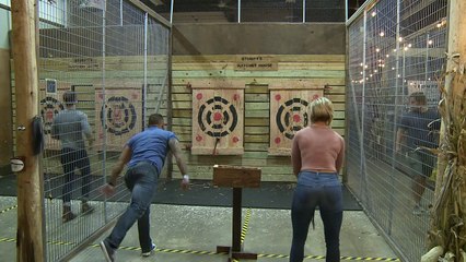 Hatchet throwing a new pastime in America