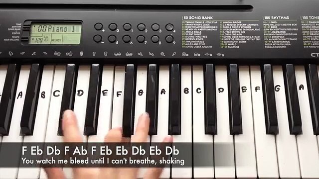 Stitches - Shawn Mendes | Easy Keyboard Tutorial With Notes (Right Hand)