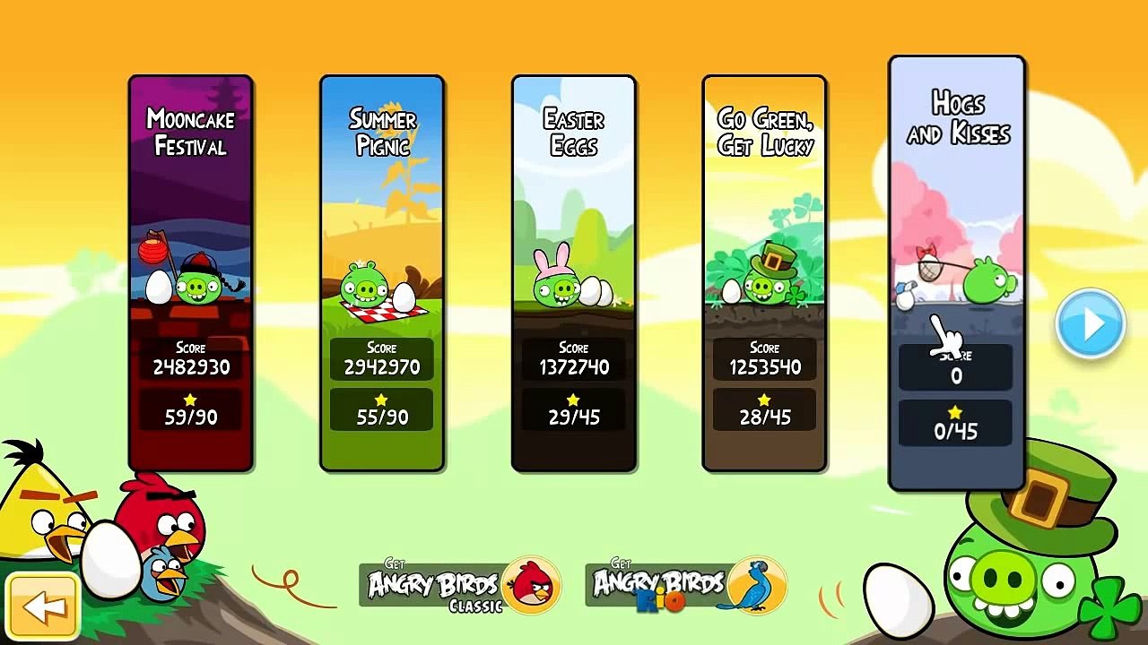 Lets Play Angry Birds Seasons 07 - Psycho killer, kiss kissy