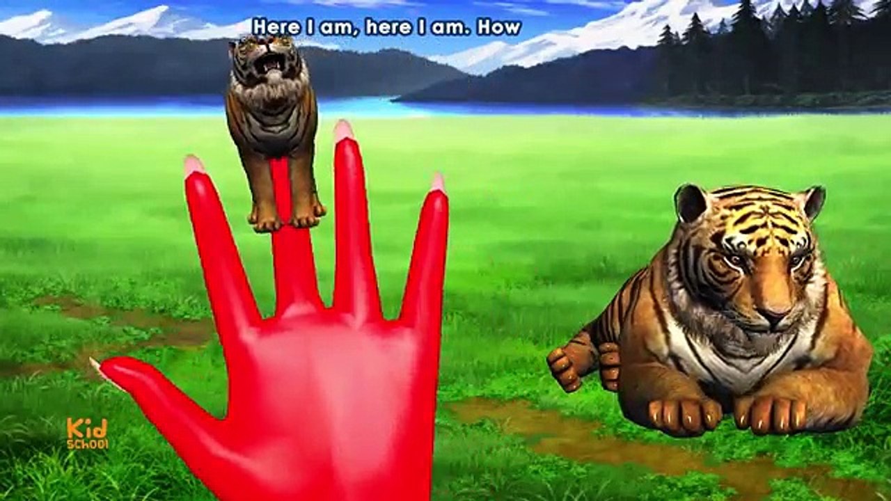 Dinosaurs - Hulk - Lion -Tiger - Gorilla - And more animals Finger family for Children