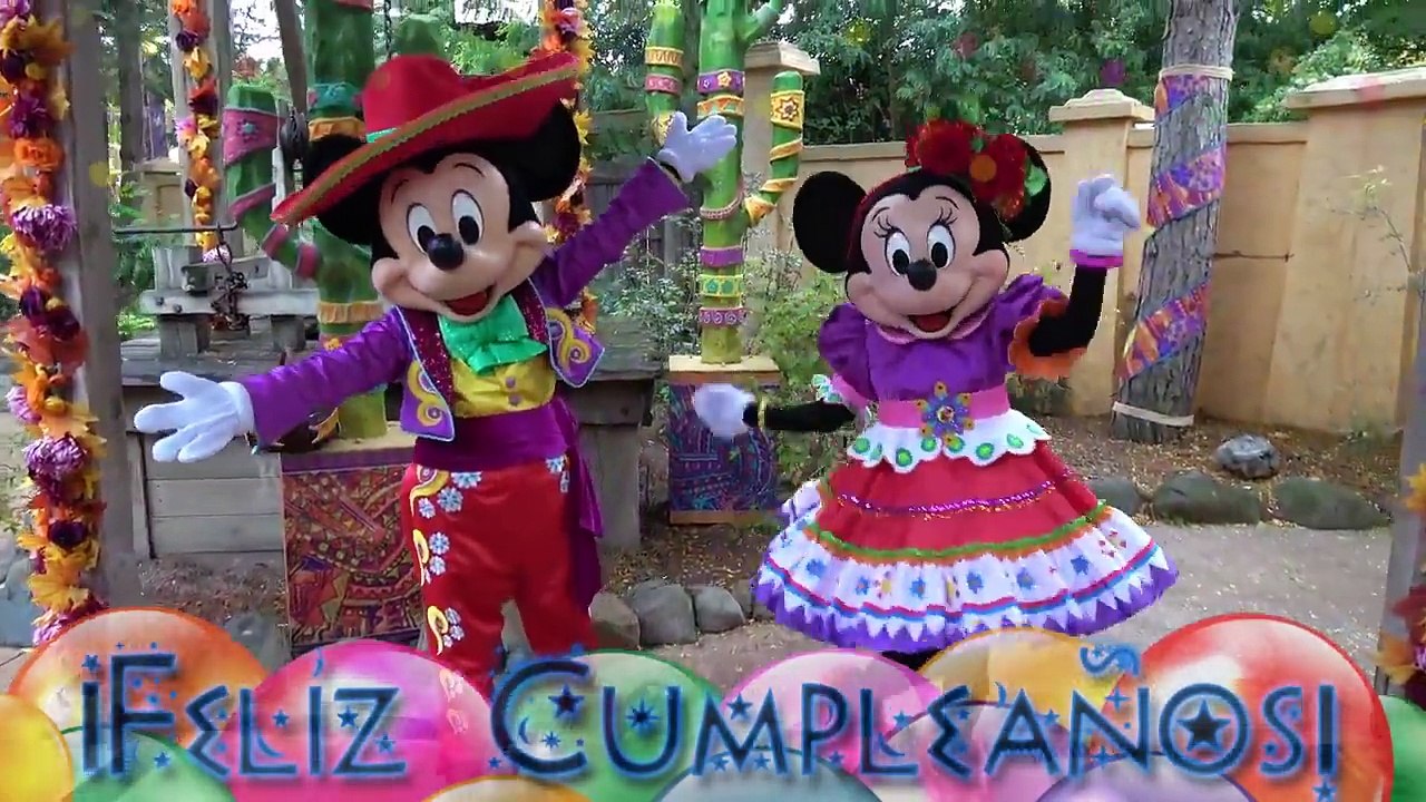 Feliz Cumpleaños Mickey y Minnie Mouse Canciones de Felicitaciones ...