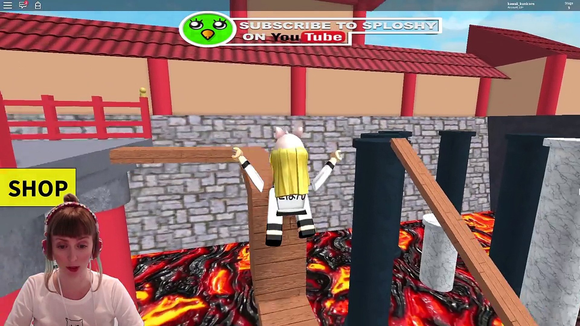 Roblox Ninja Training Obby Video Dailymotion - escape the volcano roblox youtube