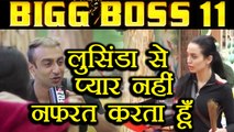 Bigg Boss 11: Aakash Dadlani HATES Lucinda Nicholas | FilmiBeat