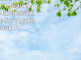 GMYLE Macbook Pro 13 hülle 3 in 1 Blau gummierte HartplastikSlimTasche für Apple Macbook