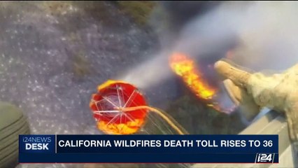 i24NEWS DESK | California wildfires death toll rises to 36 | Saturday, October 14th 2017