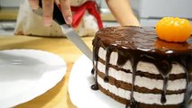 Шоколадный ТОРТ с Йогуртовым Кремом | Шоколадные Подтёки | Chocolate CAKE with Yogurt Cream