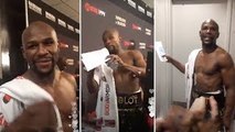 Floyd Mayweather Holding His $350m Victory Cheque After Beating Conor McGregor | FULL VIDE