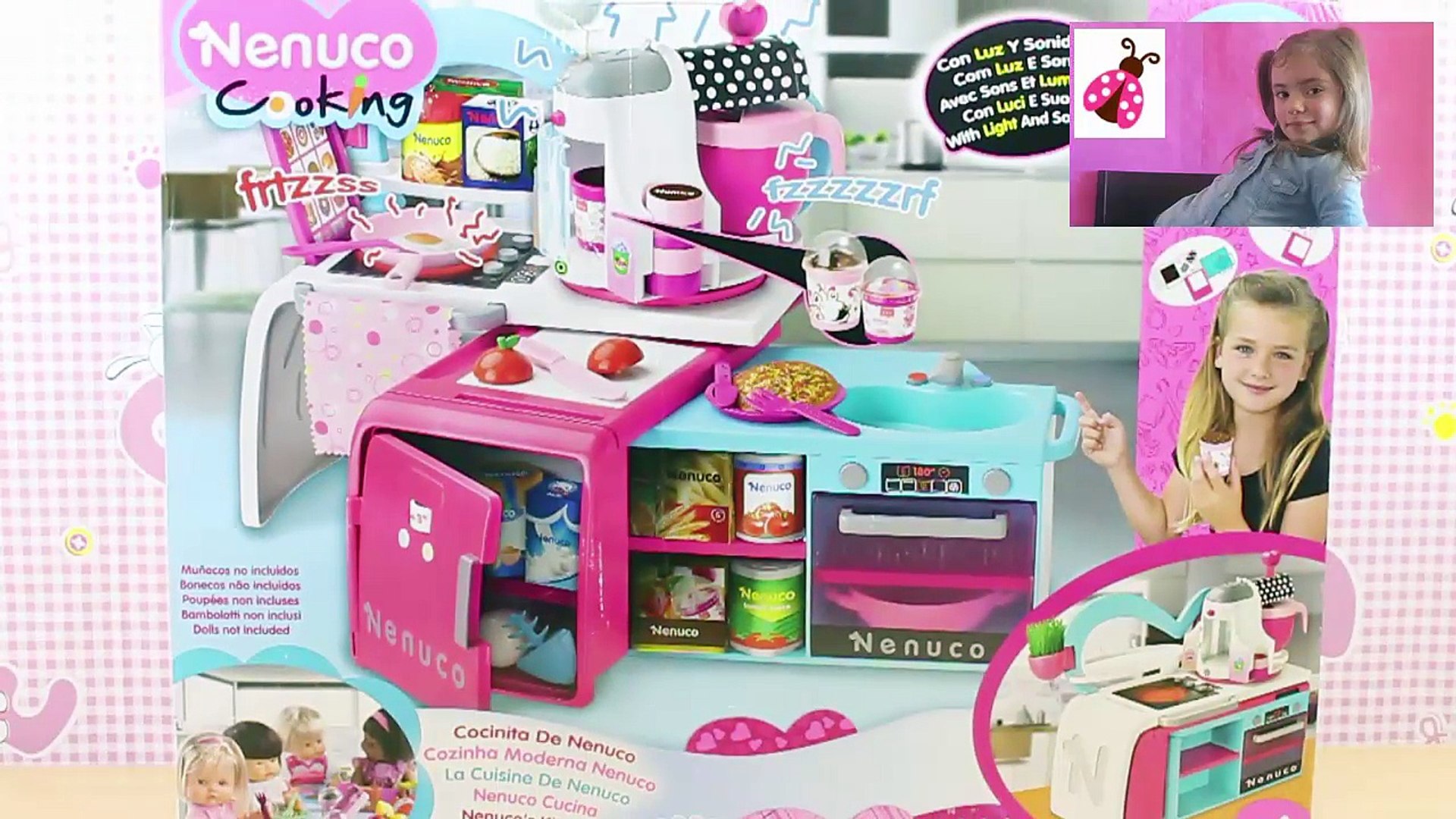 Cocinita de Bebé NENUCO en español | La Bebé Nenuco Princesa Cuca come comiditas y aprende a cocinar - Vidéo Dailymotion