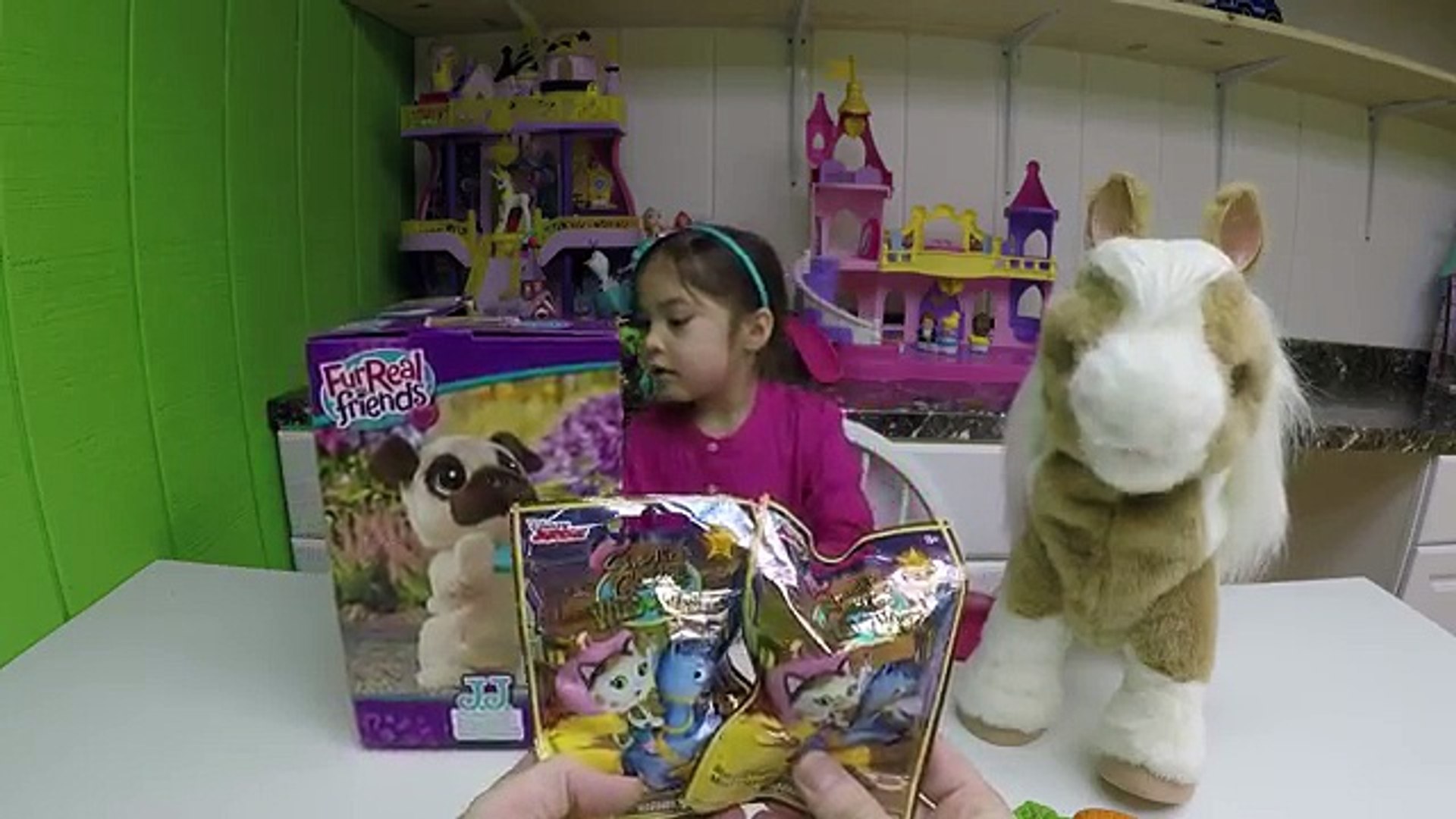 ⁣ADORABLE TOY PETS FURREAL FRIENDS MAGICAL SHOW PONY BABY Big Surprise Egg Toys Videos Disney Junior