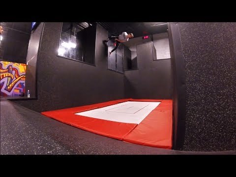 Man Defies Gravity With Impressive Trampoline Wall Tricks