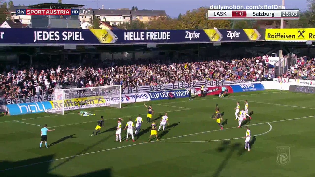 Valon Berisha penalty Goal HD - LASK Linz 1 - 1 Salzburg - 14.10.2017 (Full Replay)