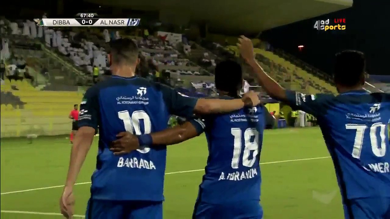 هدف عبد العزيز برادة الاول في مرمى دبا الفجيرة