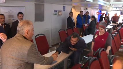 Başbakan Yıldırım Feribotta Vatandaşlarla Sohbet Etti