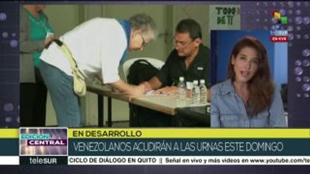 Venezuela: 95% de mesas ya están instaladas para elecciones