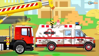 The Red Bulldozer and The Truck | Construction Trucks & Service Vehicles Cartoons for children