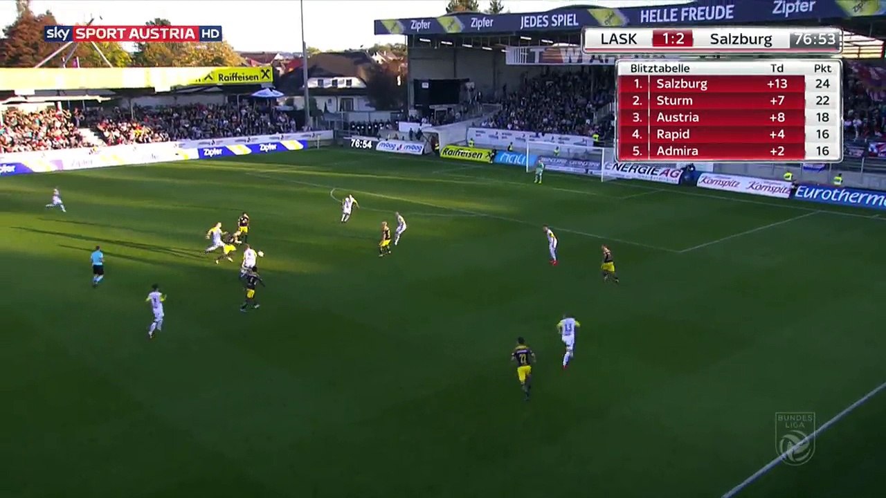 Munas Dabbur second Goal HD - LASK Linz 1 - 3 Salzburg - 14.10.2017 (Full Replay)