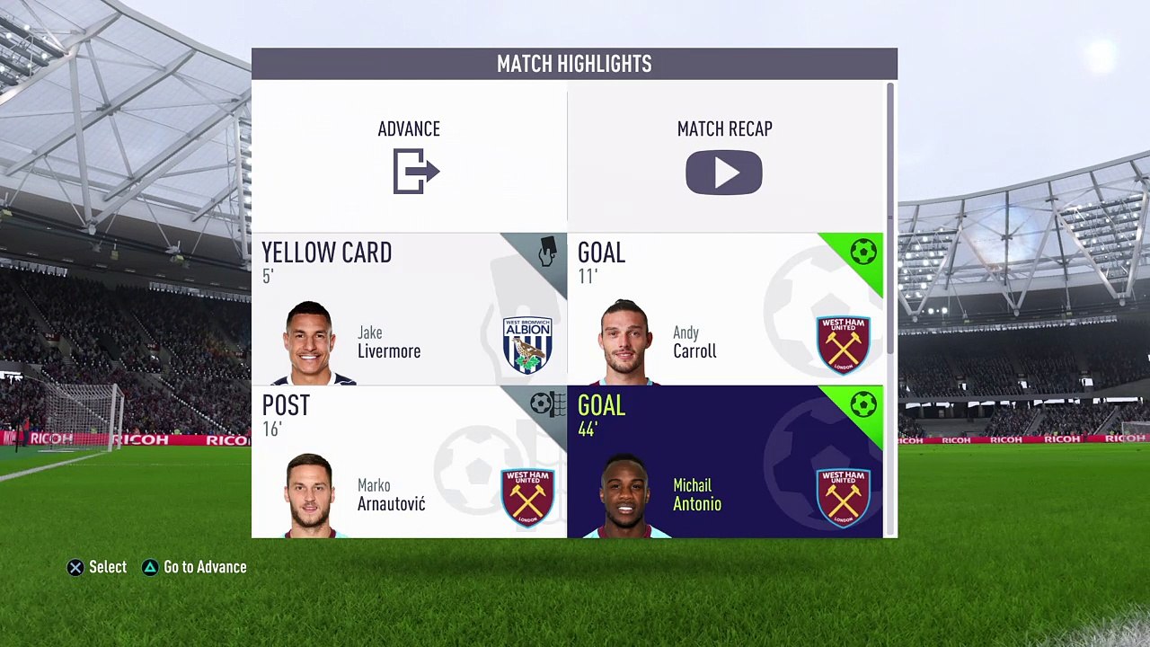 FIFA 18 Carol skillfull goal