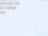 OMOTON Ledertasche Hülle für MacBook Air 12 zoll mit Halter braun