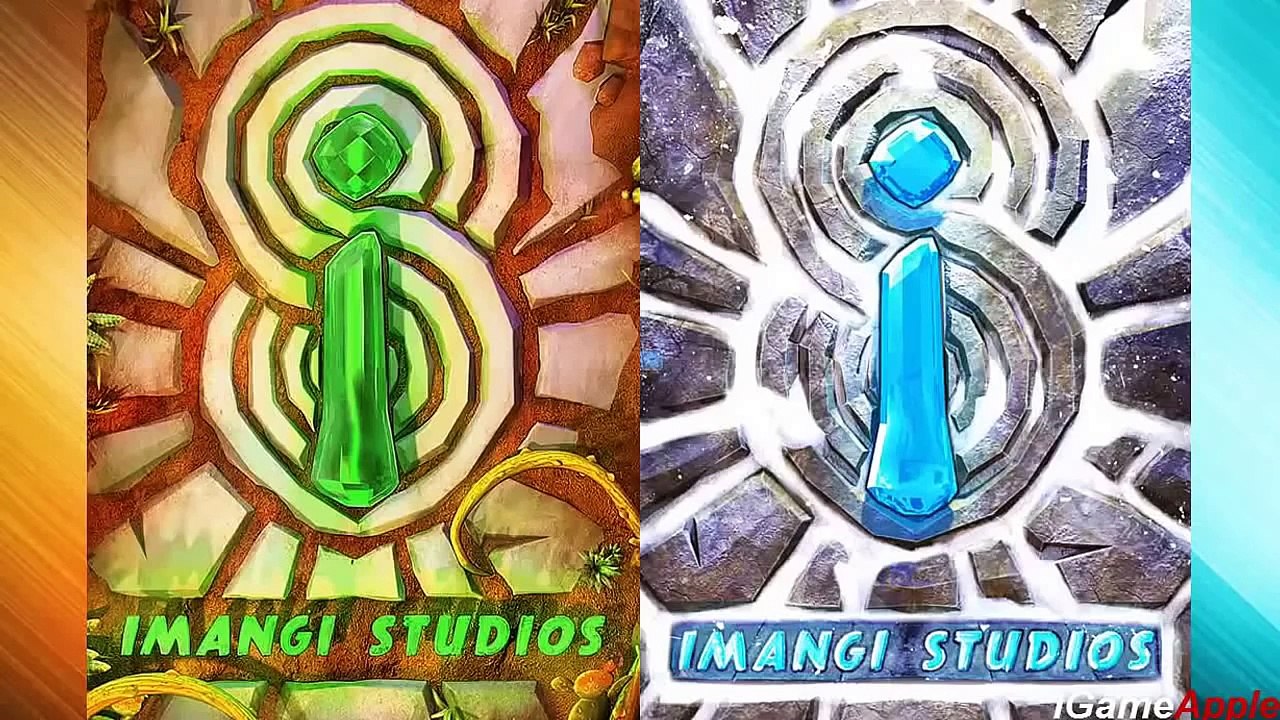 Temple Run 2 Blazing Sands VS Frozen Shadows iPad Gameplay for Children HD #55