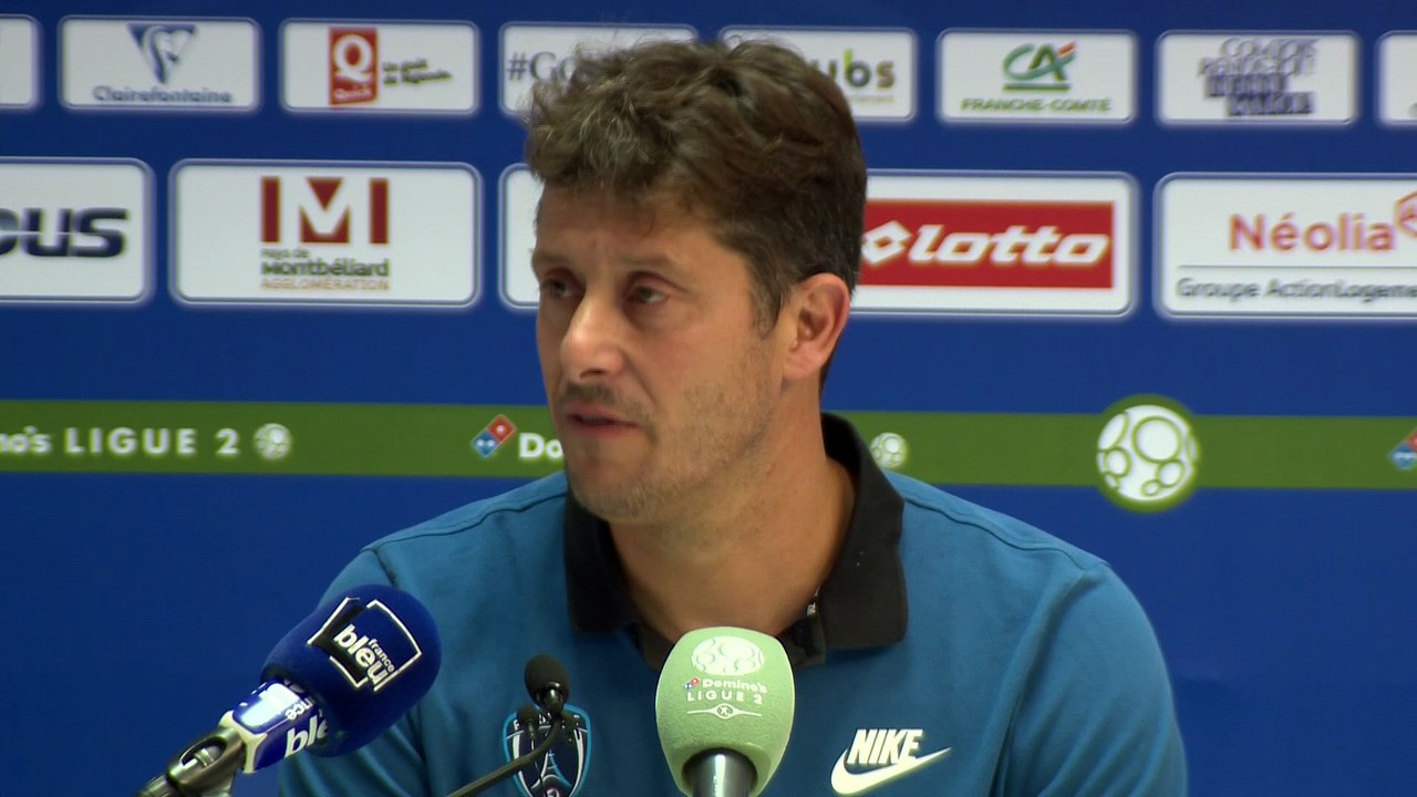 Conférence de presse FC Sochaux M. - Paris FC (1-0) : Fabien MERCADAL (PFC) - Peter ZIEDLER (FCSM) - 2017/2018