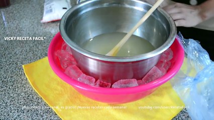 CÓMO HACER NIEVE DE GARRAFA DE LIMÓN | Vicky Receta Facil