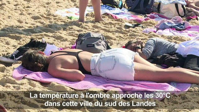 Une météo exceptionnelle attire la foule à Hossegor