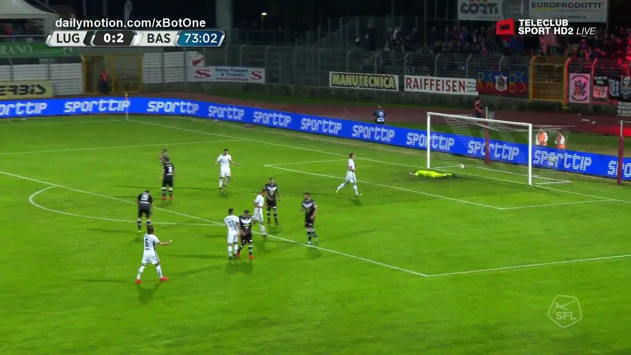 Mohamed Elyounoussi Goal HD - Lugano 0 - 3 Basel - 14.10.2017 (Full Replay)
