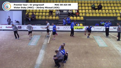 Premier tour, tir progressif, Club Elite Masculin J2, Mâcon vs Aix-les-Bains, octobre 2017