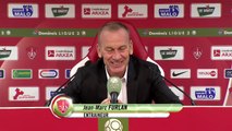 Réaction de Jean-Marc Furlan et Francis Gillot après Stade Brestois 29 - AJ Auxerre
